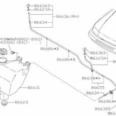 Originele Subaru Ruitensproeier Pomp SF Voorruit