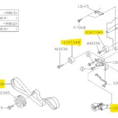Subaru EJ-motoren SOHC Distributieset 223t