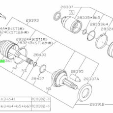 OEM/Originele Ashoes Voorzijde Buitenzijde Subaru