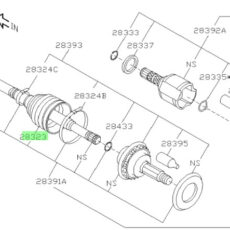Ashoes Voorzijde Buitenzijde Subaru Forester SG