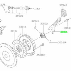 Koppelings Vork Forester 97-00, Legacy 97-05, Impreza 00-16