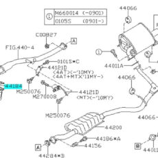 Uitlaatspruitstuk Pakking NA 44616AA291 / 44616AA290