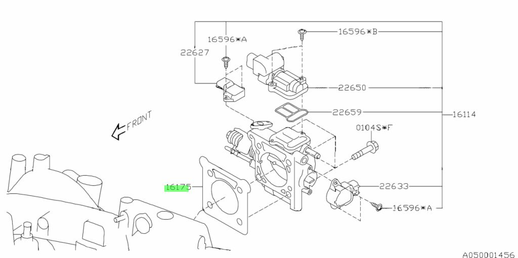SUBARU GASKLEPPAKKING