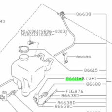 Originele Ruitensproeier Pomp Achterzijde Subaru 1992-2005